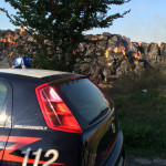 Incendio balle di paglia a Montemarciano