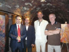 L'evento di apertura dell'edizione 2009 di Trivio Quadrivio (sulla destra, l'assessore alla Cultura Grizi e il sindaco Carbini)
