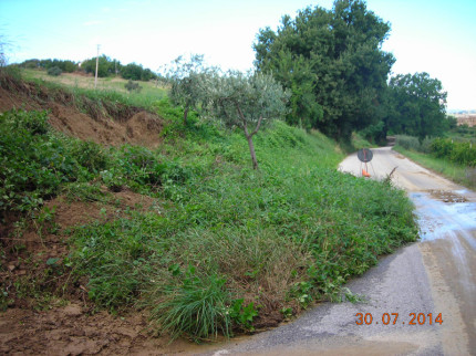 Frane e smottamenti nelle strade di Arcevia