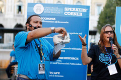 Lo speakers' corner a Sharper - la Notte Europea dei Ricercatori 2014 - ad Ancona