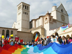Una delle edizioni precedenti della Marcia Perugia-Assisi