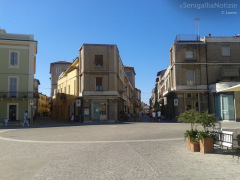 Piazza Saffi e Corso II Giugno a Senigallia