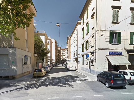 via Ragnini, una traversa tra via Bruno e corso C.Alberto, ad Ancona