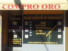 Un negozio "compro oro"