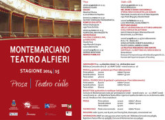 programma stagione teatrale 2015 teatro Alfieri di Montemarciano