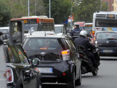 traffico, smog, automobili, macchine, caos