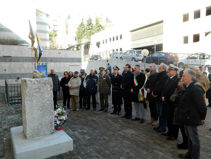 La commemorazione per il Giorno del Ricordo, in piazza Martelli ad Ancona