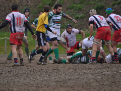 Un momento del match tra Rugby Jesi '70 e Bologna Rugby 1928