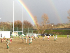 Un momento del match tra Rugby Jesi '70 e Bologna Rugby 1928