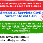 Locandina per il Servizio Civile con l'ong Gus