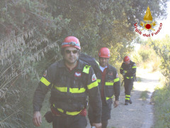 Vigili del Fuoco intervenuti per dispersi sul Conero
