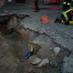 Intervento dei Vigili del Fuoco a Jesi per una perdita di metano in pieno centro storico