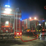 Vigili del Fuoco al lavoro a Jesi per un incendio