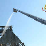 Vigili del Fuoco nella ex Montedison