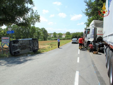 Incidente stradale a Polverigi