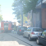 Intervento dei Vigili del fuoco in via Panoramica, ad Ancona