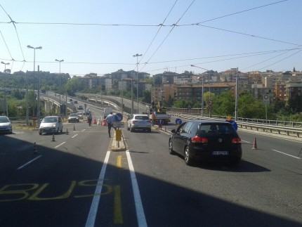 Lavori stradali ad Ancona