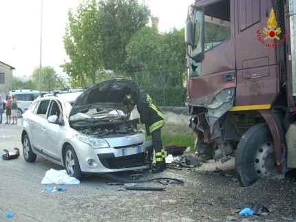 Incidente stradale a Sant'Ignazio di Filottrano