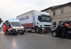 L'investimento di un pedone a Marina di Montemarciano