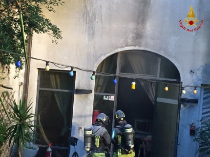 Incendio in un ristorante di Ancona
