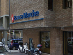 La filiale di Banca Marche ad Ancona, in via Marsala