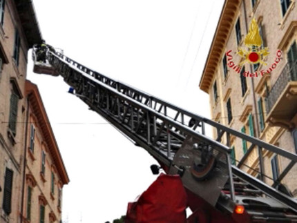 Intervento dei Vigili del fuoco di Ancona