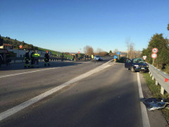 Drammatico schianto nella mattinata di venerdì 5 febbraio lungo la strada statale tra Osimo Stazione e Villa Musone di Loreto