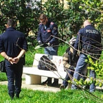 La Polizia di Ancona sul luogo dell'aggressione