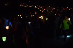 La fiaccolata del pellegrinaggio Macerata-Loreto dell'11/12 giugno 2016