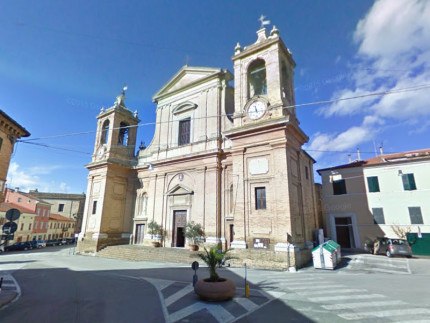 La chiesa di san Pietro apostolo, in via Umberto I, a Montemarciano