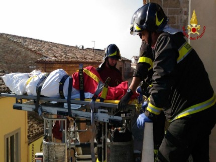 Evacuazione ospizio a Maiolati