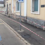 Terremoto a Jesi, danni in strada