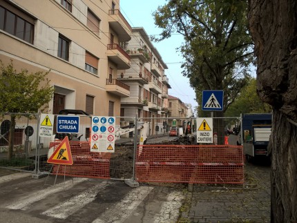 Lavori stradali ad Ancona