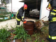 Incendio a Montoro di Filottrano