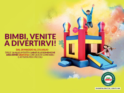 Divertiti con i gonfiabili all'Ipersimply Loreto