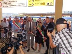 Inaugurazione binari alla stazione di Castelplanio