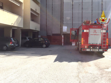 Intervento dei Vigili del fuoco a Osimo stazione