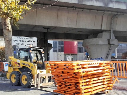 Lavori stradali ad Ancona