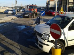 Incidente stradale a Torrette