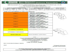 Meteo, fase preallarme Marche