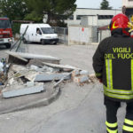 Pompieri a Camerano a seguito di un incidente