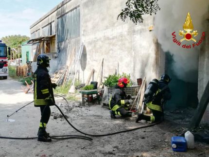 Incendio in una cella frigorifera a Jesi