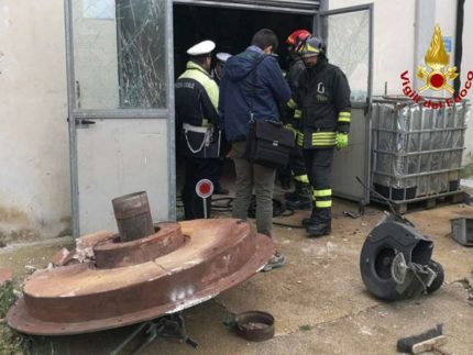 Esplosione della caldaia dell'ospedale di Jesi