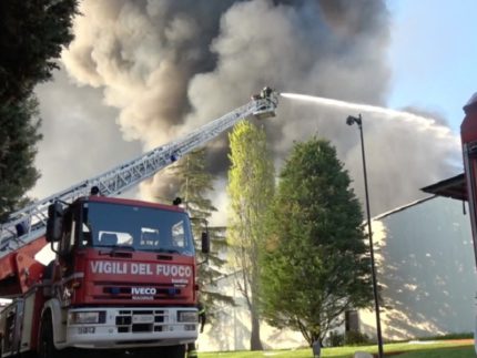 Incendio a Castelfidardo