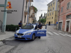 Intervento della Polizia a Osimo