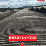 Bonifica amianto e rifacimento di nuove coperture operato da MC Coperture - inizio lavoro