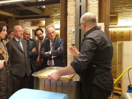 Vincenzo Boccia in visita a Carifac'Arte