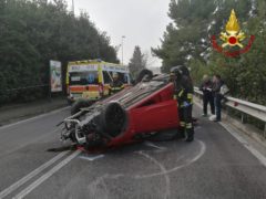 Incidente stradale a Posatora di Ancona