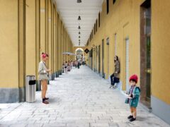 Rendering degli interventi previsti in zona Archi ad Ancona