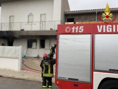 Incendio a Monte Roberto